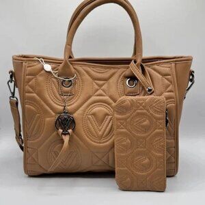 Valentino Orlandi Tan Tote Bag